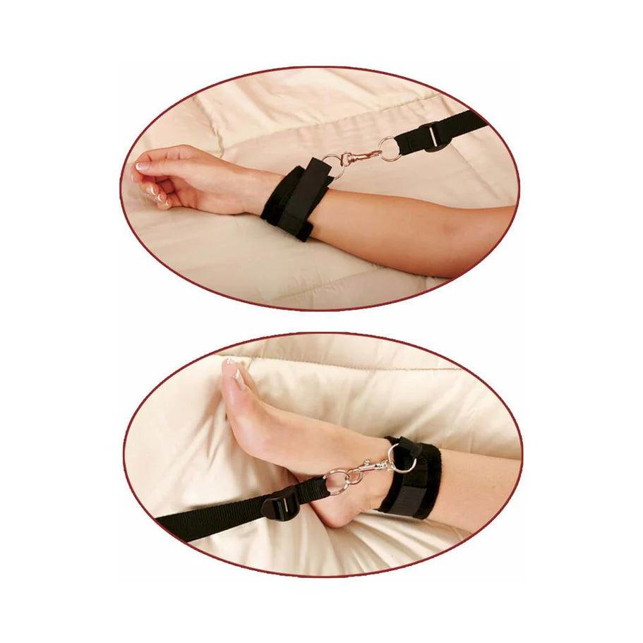 Pipedream Fetish Fantasy Series Bed Bindings Restraint Kit Black - Buy At Luxury Toy X - Free 3-Day Shipping