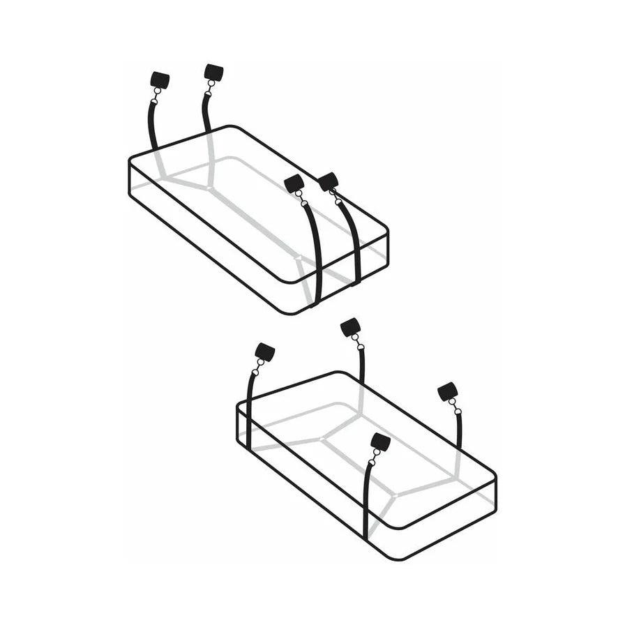 Pipedream Fetish Fantasy Series Limited Edition Wraparound Mattress Restraints Kit - Buy At Luxury Toy X - Free 3-Day Shipping