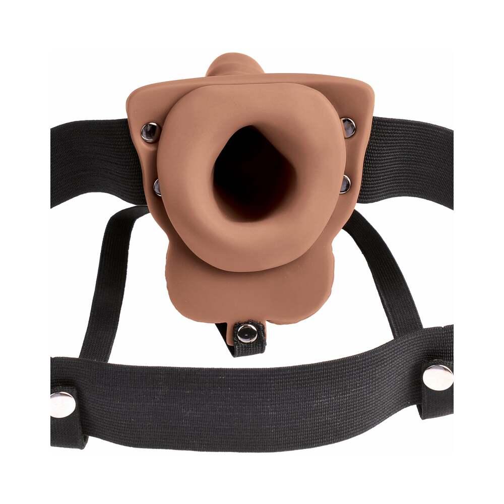 Pipedream Fetish Fantasy Series Rechargeable Vibrating 6 in. Hollow Strap-On With Balls - Buy At Luxury Toy X - Free 3-Day Shipping