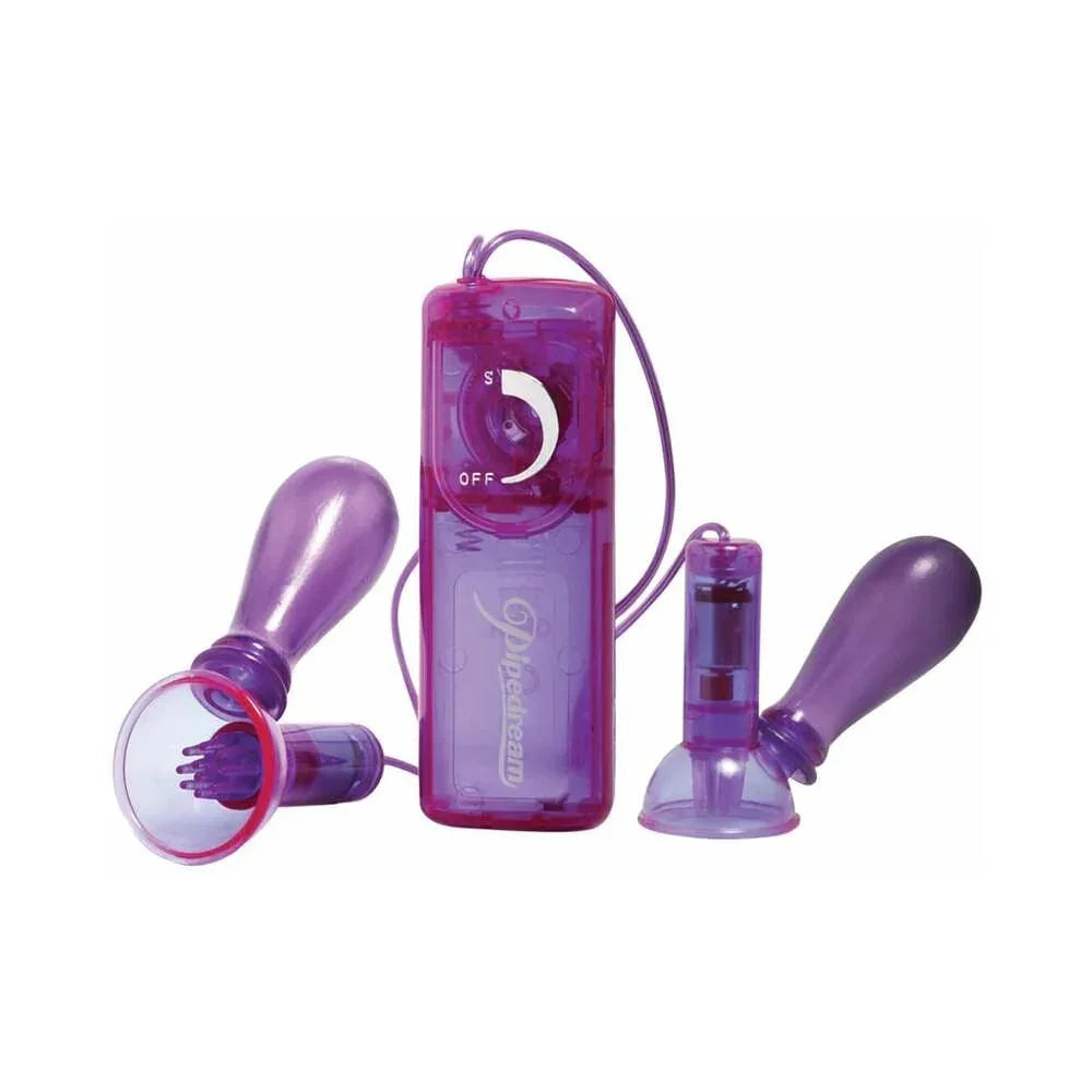 Pipedream Fetish Fantasy Series Vibrating Nipple Pumps with Remote Pipedream Fetish Fantasy Series Vibrating Nipple Pumps with Remote