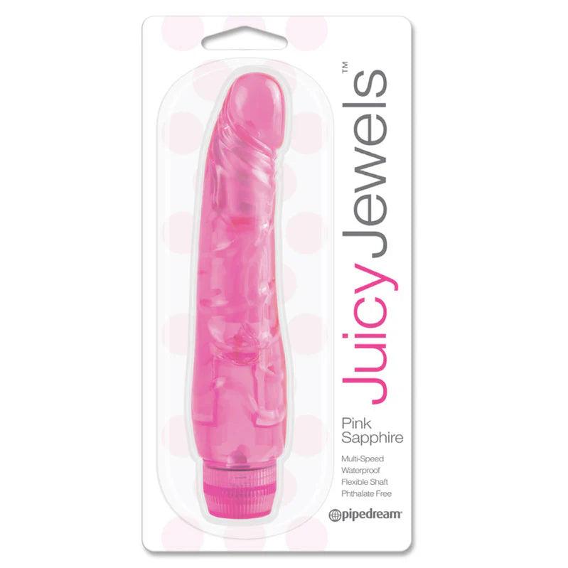 Pipedream Juicy Jewels Pink Sapphire Flexible Realistic Vibrator - Buy At Luxury Toy X - Free 3-Day Shipping