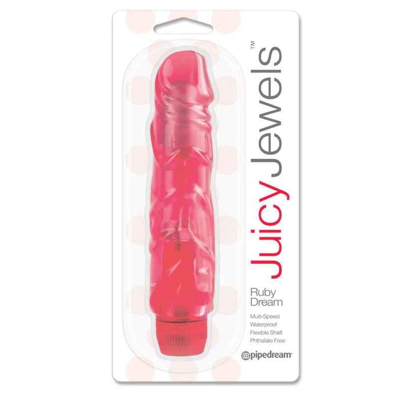 Pipedream Juicy Jewels Ruby Dream Flexible Realistic Vibrator - Buy At Luxury Toy X - Free 3-Day Shipping