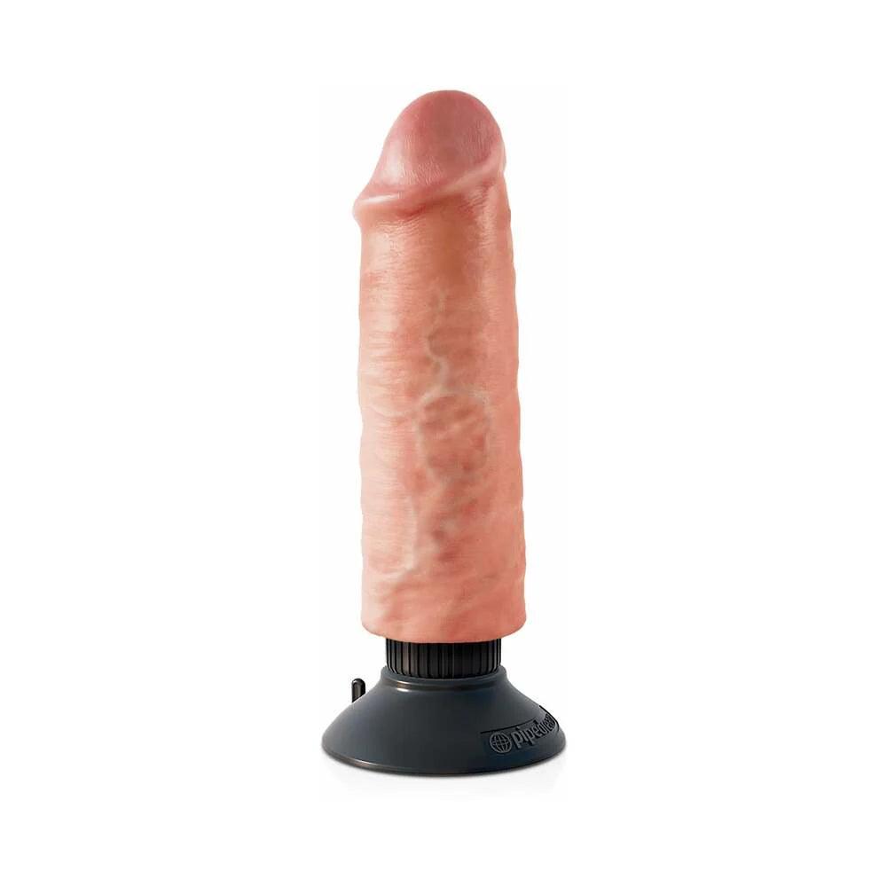 Pipedream King Cock 6 in. Vibrating Cock Poseable Dildo With Suction Cup - Buy At Luxury Toy X - Free 3-Day Shipping