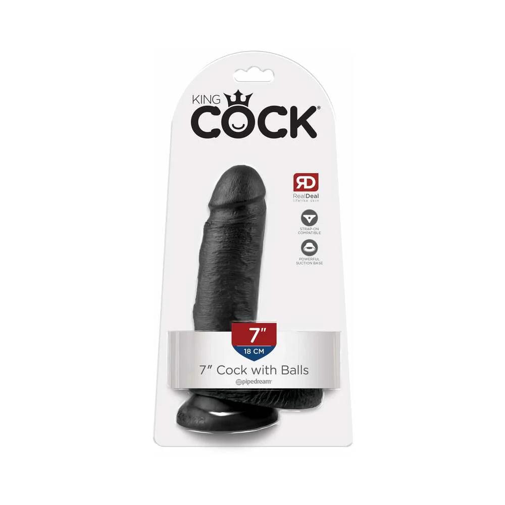 Pipedream King Cock 7 in. Cock With Balls Realistic Suction Cup Dildo - Buy At Luxury Toy X - Free 3-Day Shipping