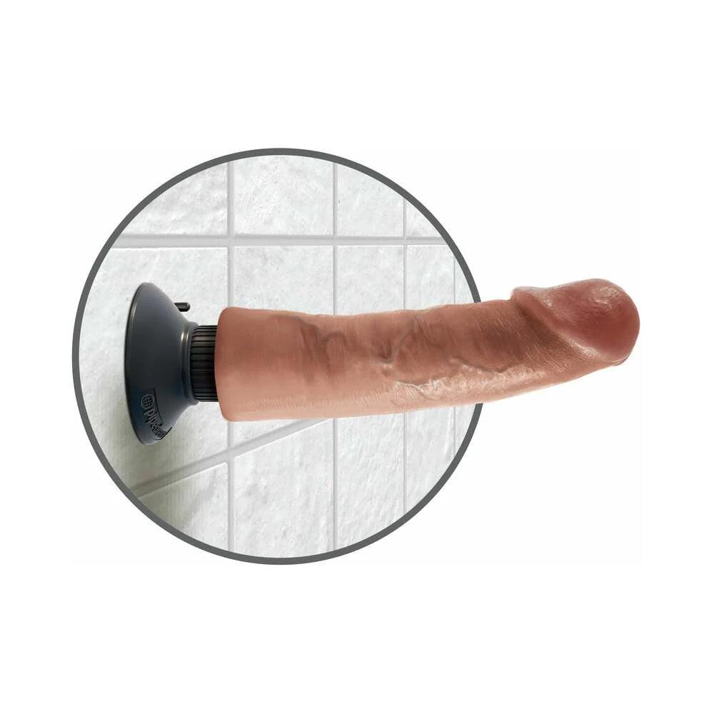 Pipedream King Cock 9 in. Vibrating Cock Poseable Dildo With Suction Cup - Buy At Luxury Toy X - Free 3-Day Shipping