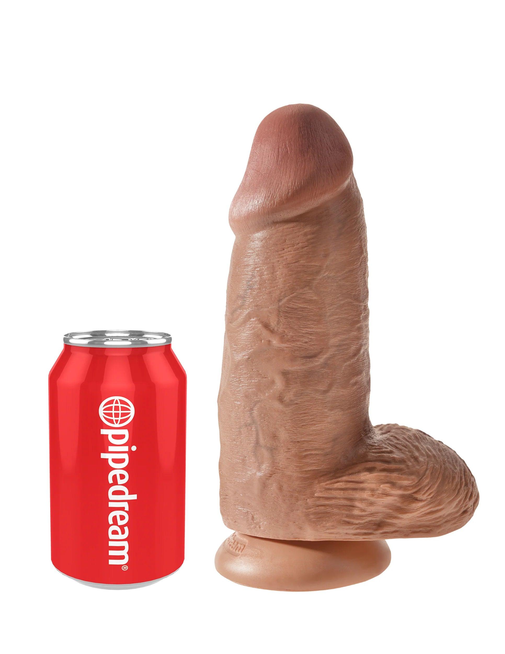 Pipedream King Cock Chubby 9 in. Cock With Balls Realistic Suction Cup Dildo - Buy At Luxury Toy X - Free 3-Day Shipping