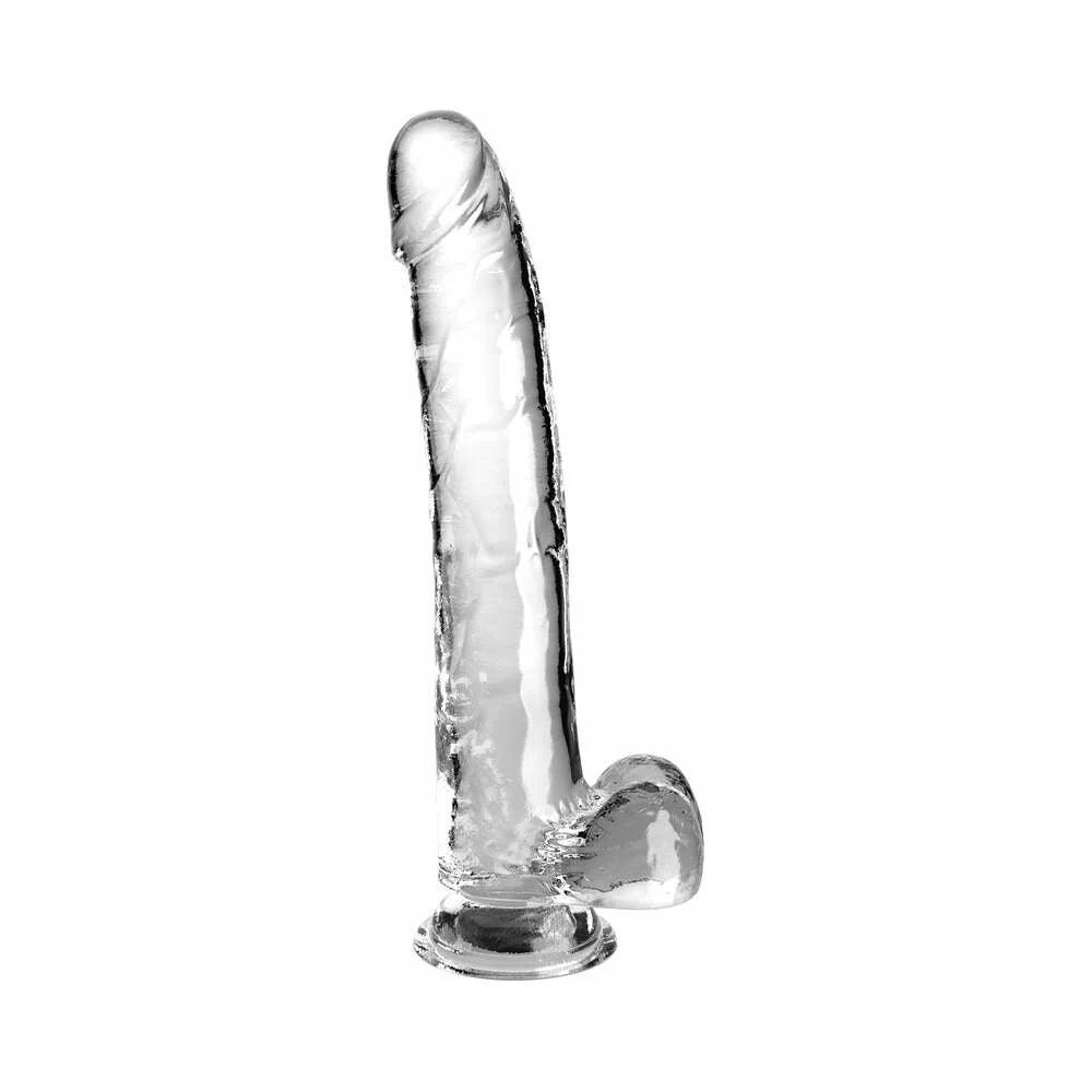Pipedream King Cock Clear Dildo with Balls 11in - Buy At Luxury Toy X - Free 3-Day Shipping
