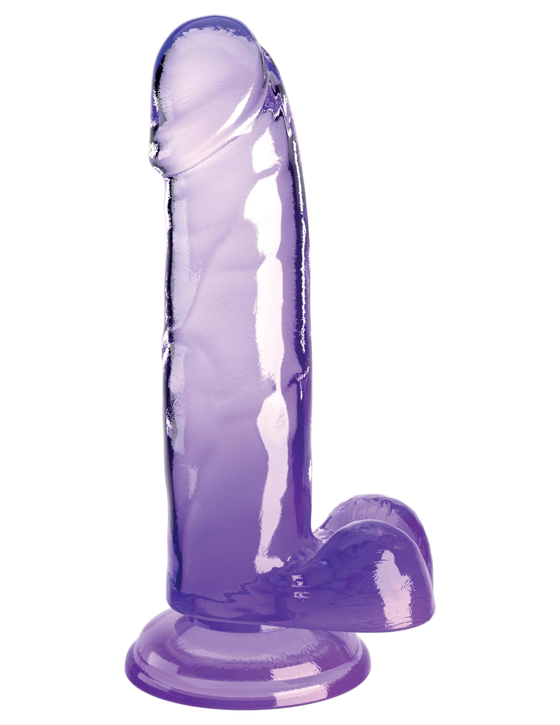 Pipedream King Cock Clear Dildo with Balls 7in - Buy At Luxury Toy X - Free 3-Day Shipping