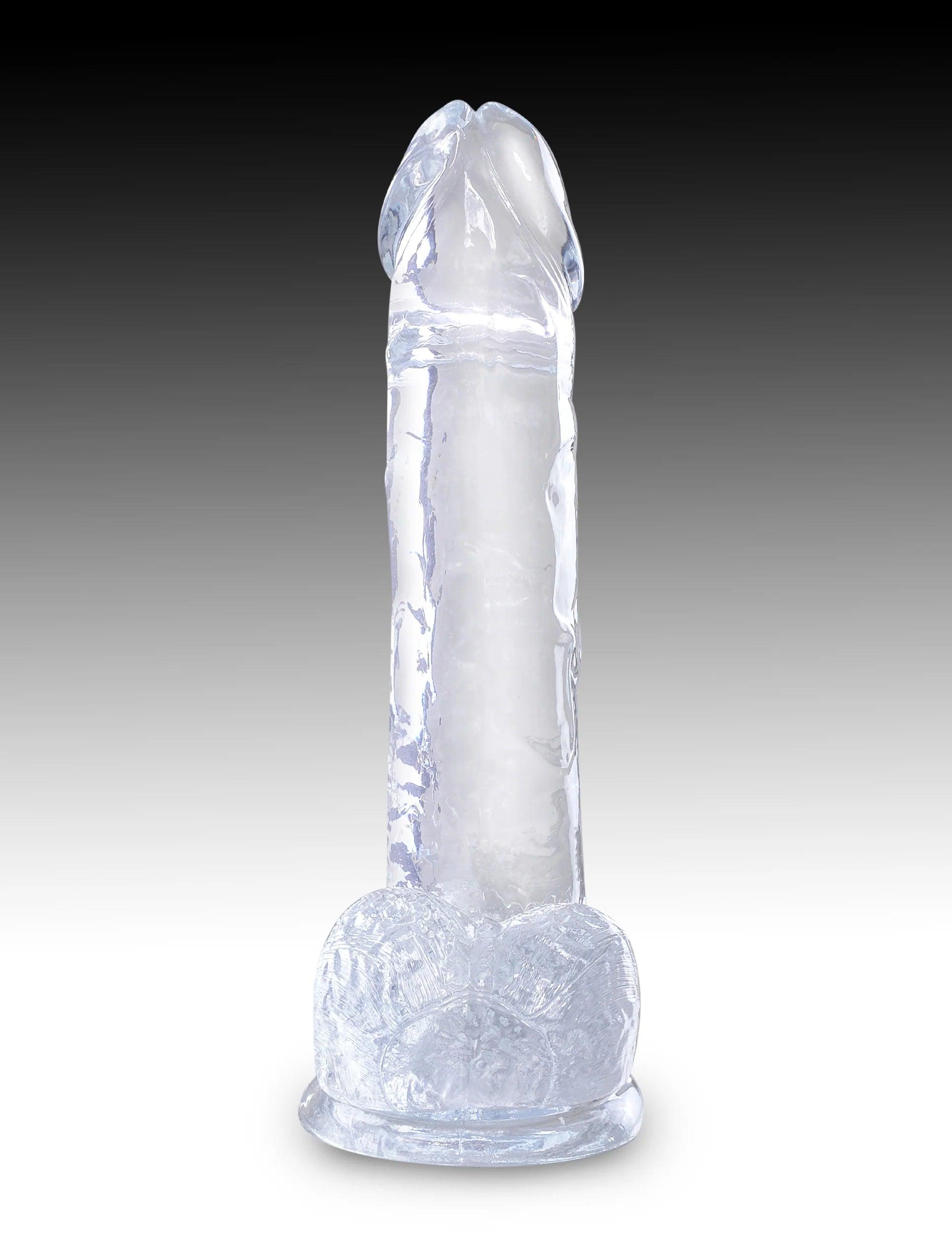Pipedream King Cock Clear Dildo with Balls 7in - Buy At Luxury Toy X - Free 3-Day Shipping