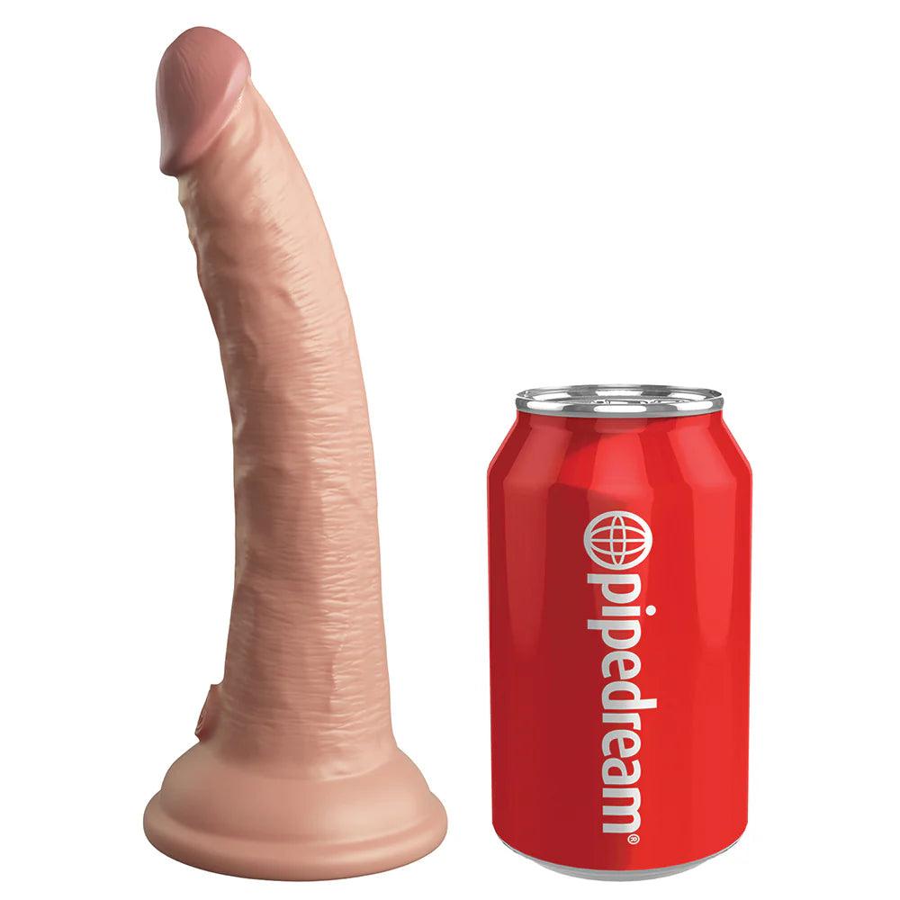 Pipedream King Cock Elite 7 in. Vibrating Realistic Dildo With Suction Cup - Buy At Luxury Toy X - Free 3-Day Shipping