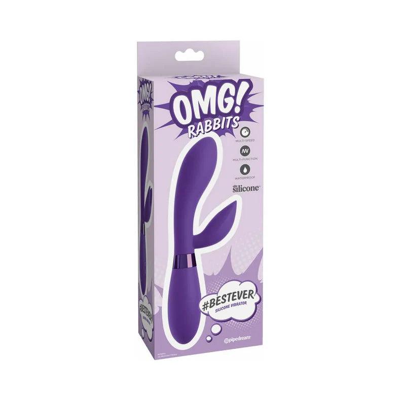 Pipedream OMG! Rabbits #BestEver Silicone Vibrator - Buy At Luxury Toy X - Free 3-Day Shipping