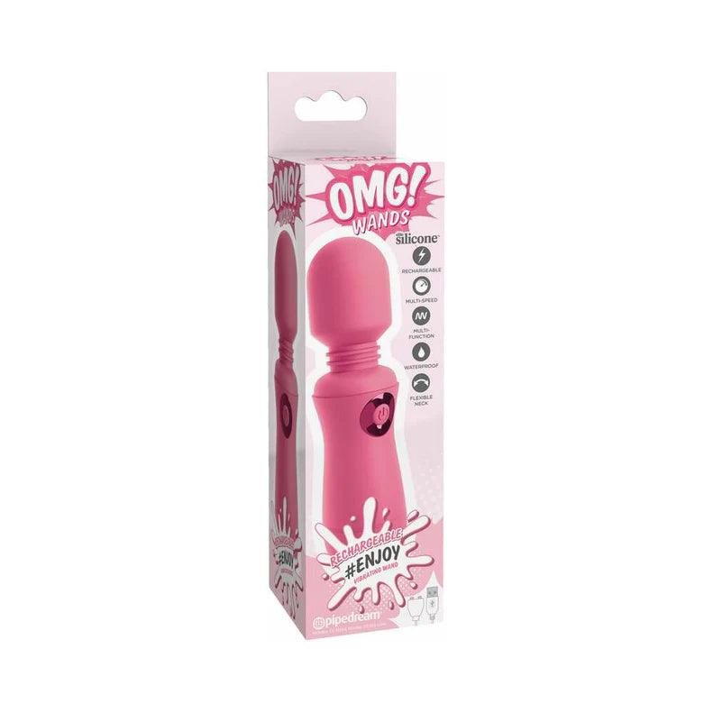 Pipedream OMG! Wands #Enjoy Silicone Rechargeable Flexible Vibrating Wand - Buy At Luxury Toy X - Free 3-Day Shipping