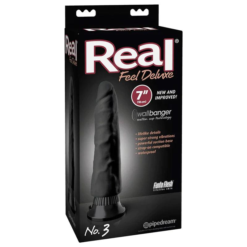Pipedream Real Feel Deluxe No. 3 Realistic 7 in. Vibrating Dildo With Suction Cup - Buy At Luxury Toy X - Free 3-Day Shipping