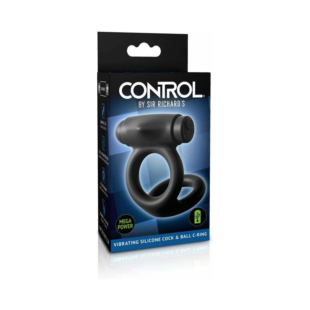 Pipedream Sir Richard's Control Vibrating Silicone Cock & Ball C-Ring - Buy At Luxury Toy X - Free 3-Day Shipping