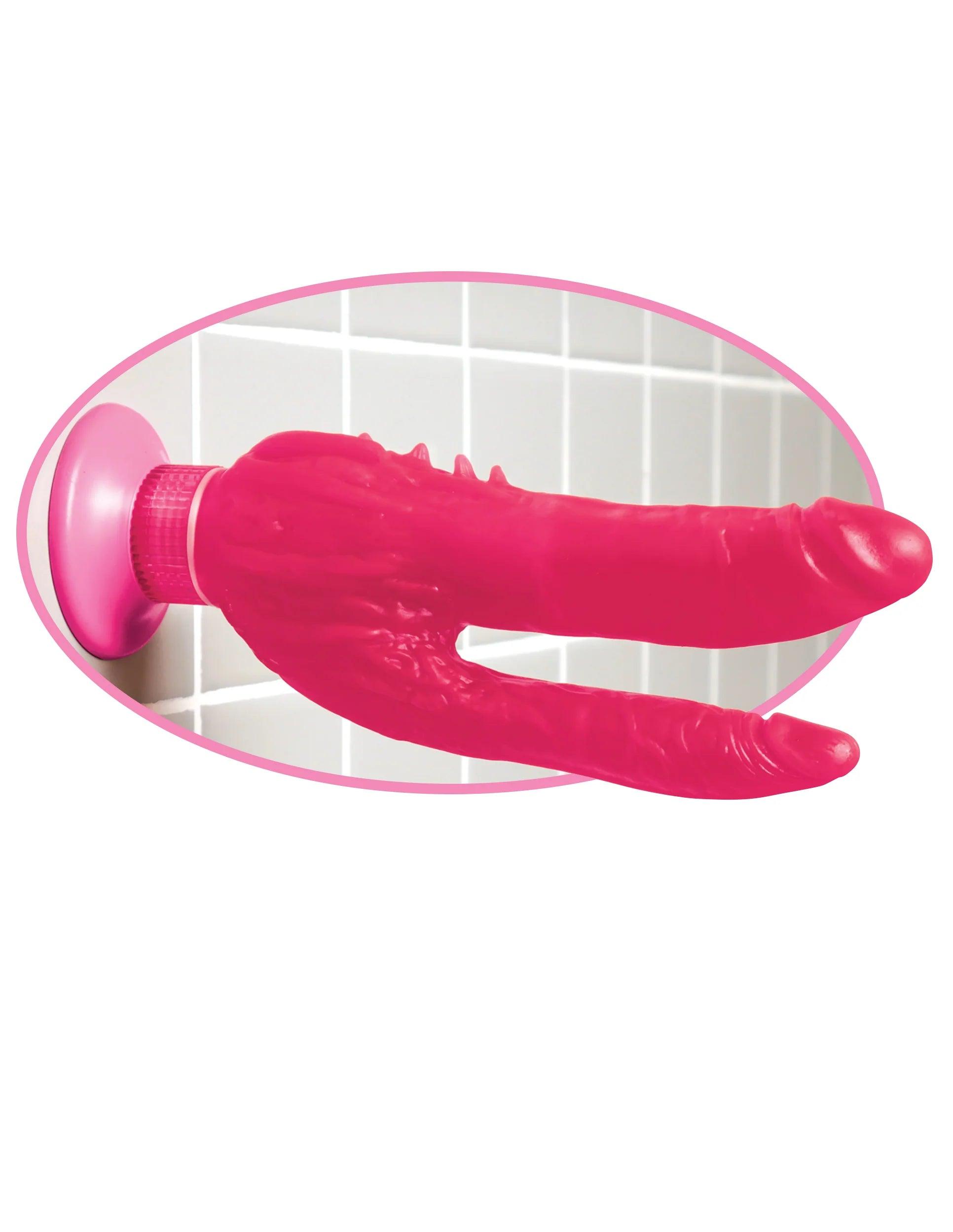 Pipedream Wall Bangers Double Penetrator Vibrating Dildo 9in - Buy At Luxury Toy X - Free 3-Day Shipping