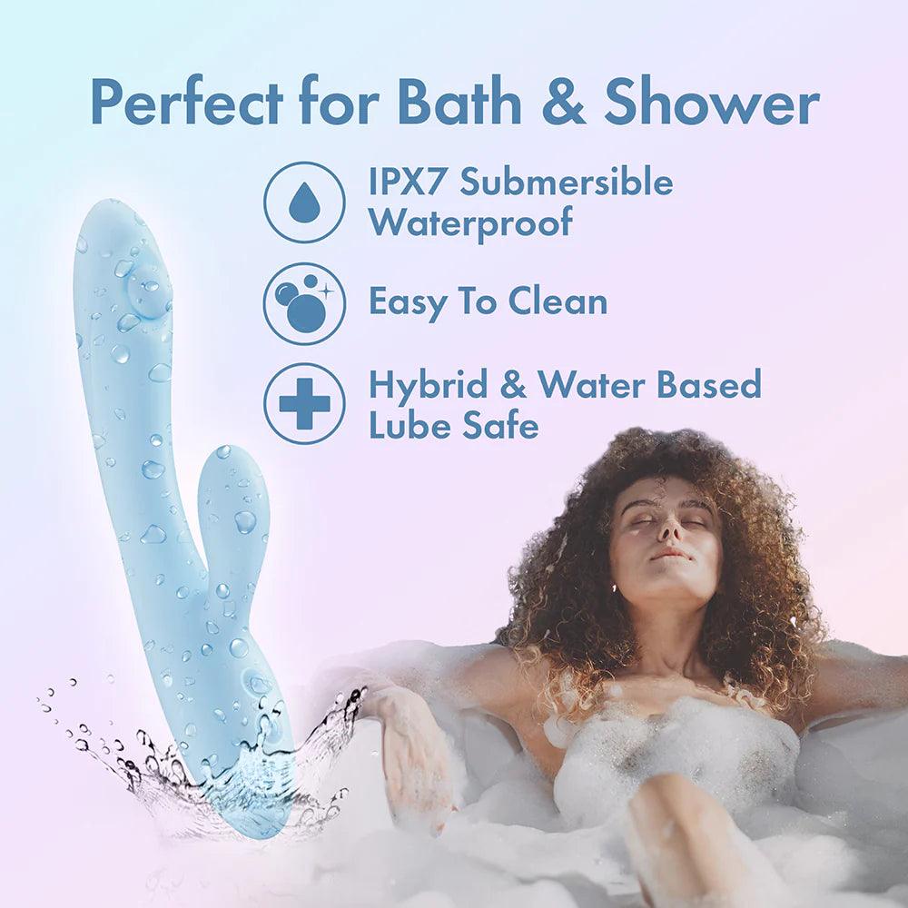 Play with Me Moondust Magic Rechargeable Silicone Rabbit Vibrator - Buy At Luxury Toy X - Free 3-Day Shipping