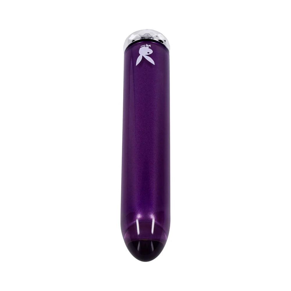 Playboy Amethyst Rechargeble Vibrating Glass Vibe - Buy At Luxury Toy X - Free 3-Day Shipping