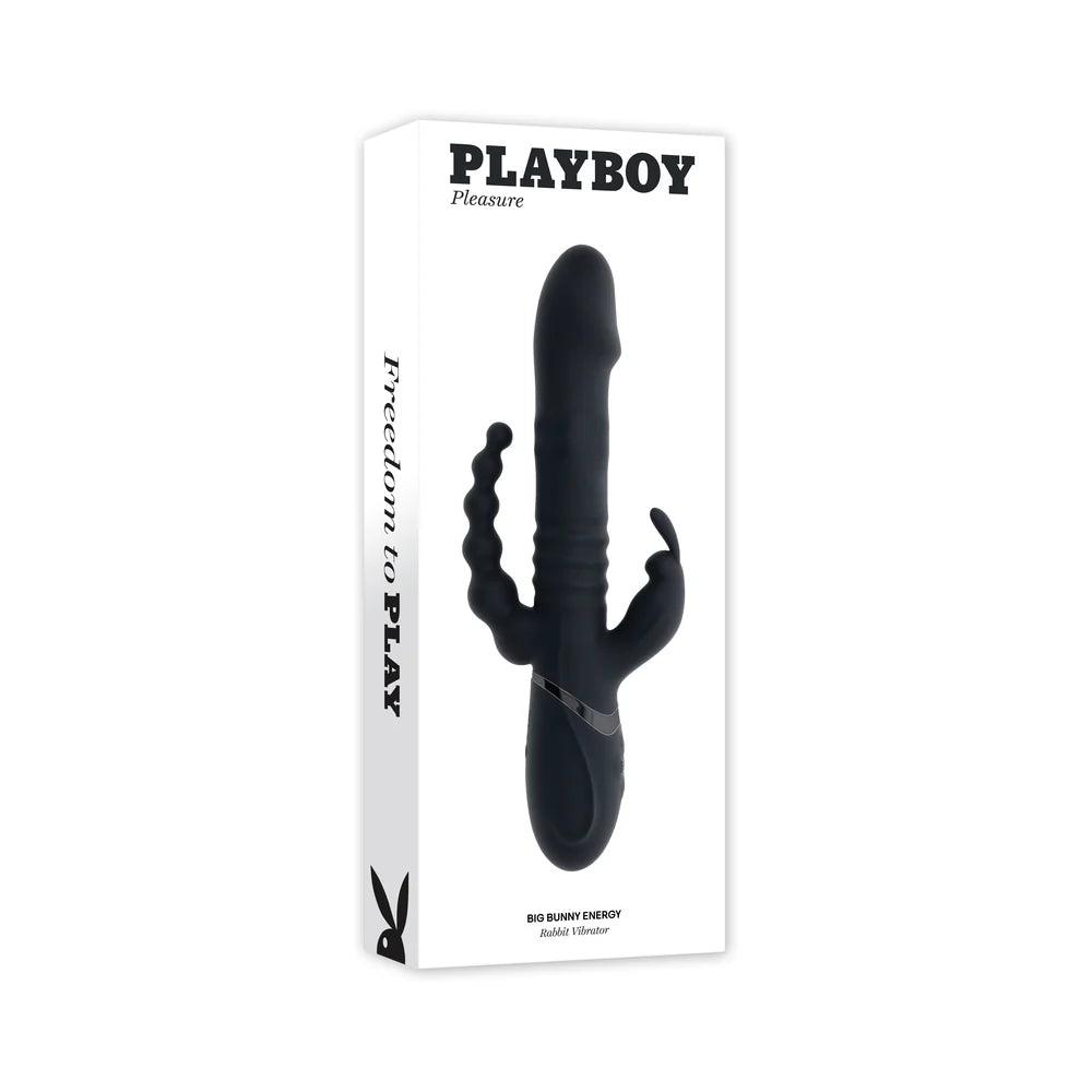 Playboy Big Bunny Energy Rechargeable Silicone Rabbit Vibrator - Buy At Luxury Toy X - Free 3-Day Shipping