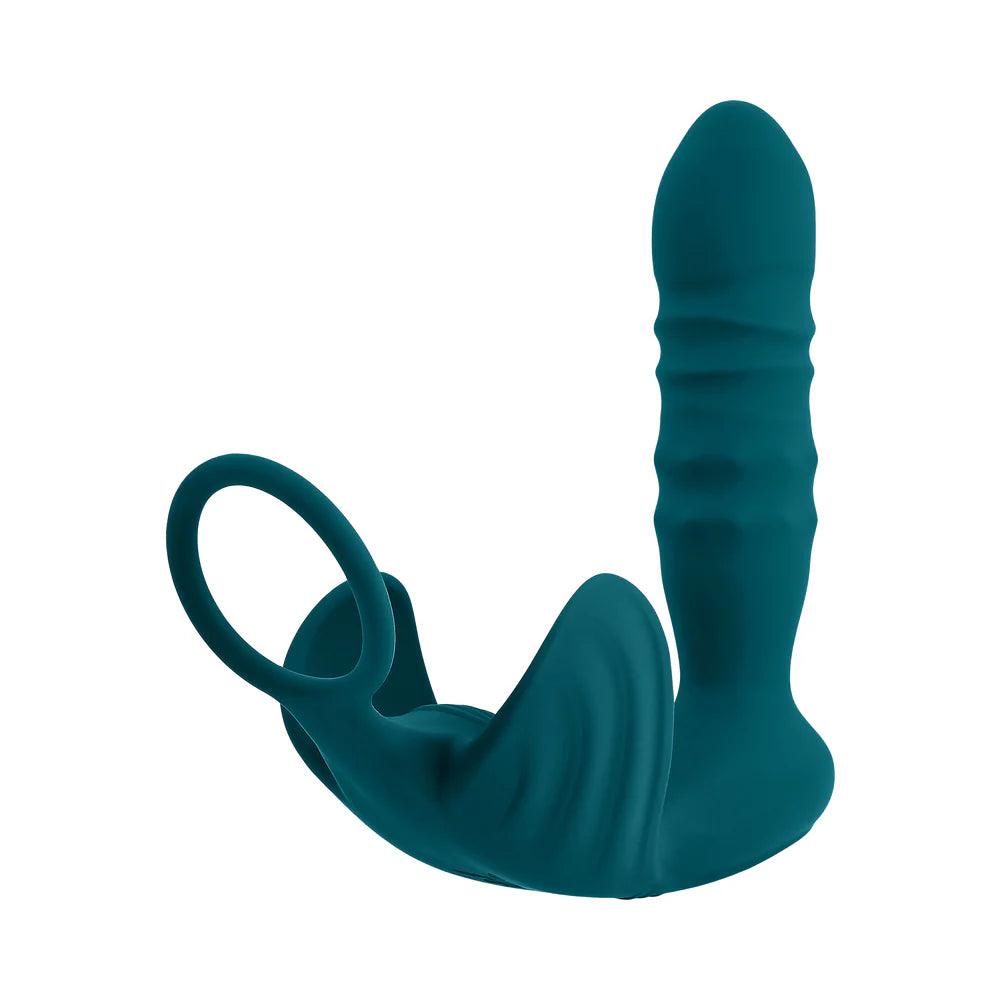 Playboy Bring It On Rechargeable Silicone Thrusting Anal Plug with Vibrating Ball Cradle - Buy At Luxury Toy X - Free 3-Day Shipping