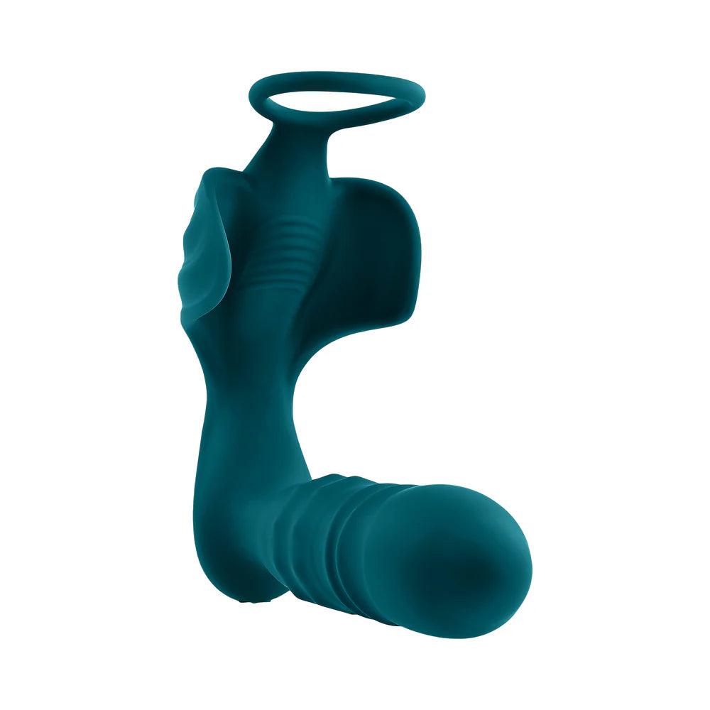 Playboy Bring It On Rechargeable Silicone Thrusting Anal Plug with Vibrating Ball Cradle - Buy At Luxury Toy X - Free 3-Day Shipping