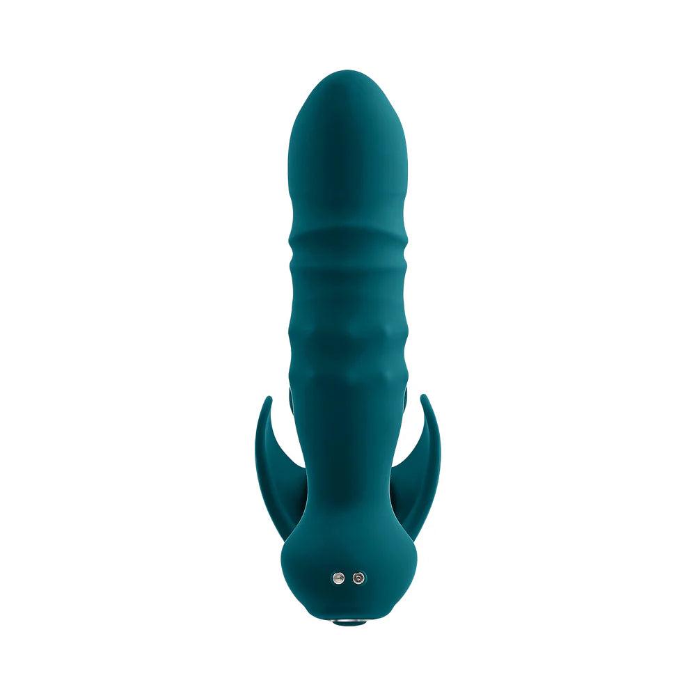 Playboy Bring It On Rechargeable Silicone Thrusting Anal Plug with Vibrating Ball Cradle - Buy At Luxury Toy X - Free 3-Day Shipping