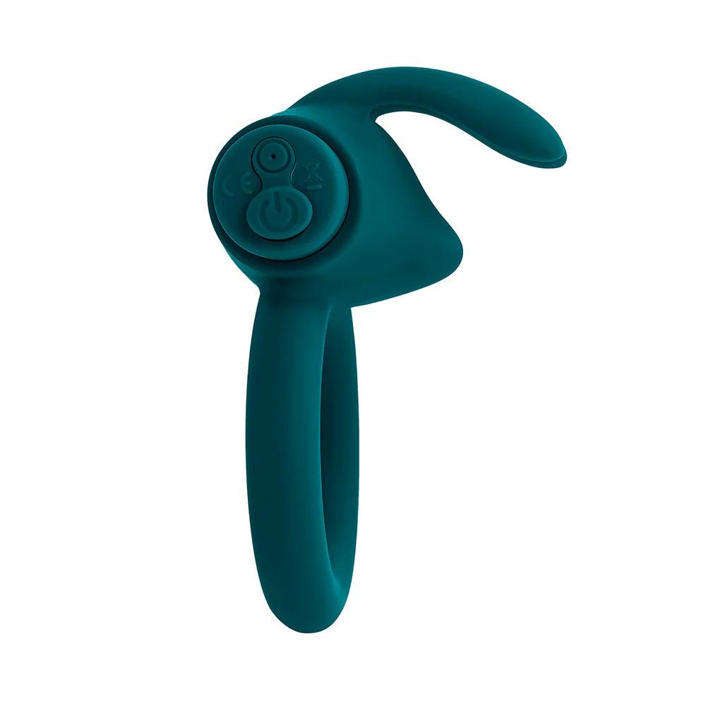 Playboy Bunny Buzzer Rechargeable Vibrating Silicone Cockring with Stimulator - Buy At Luxury Toy X - Free 3-Day Shipping