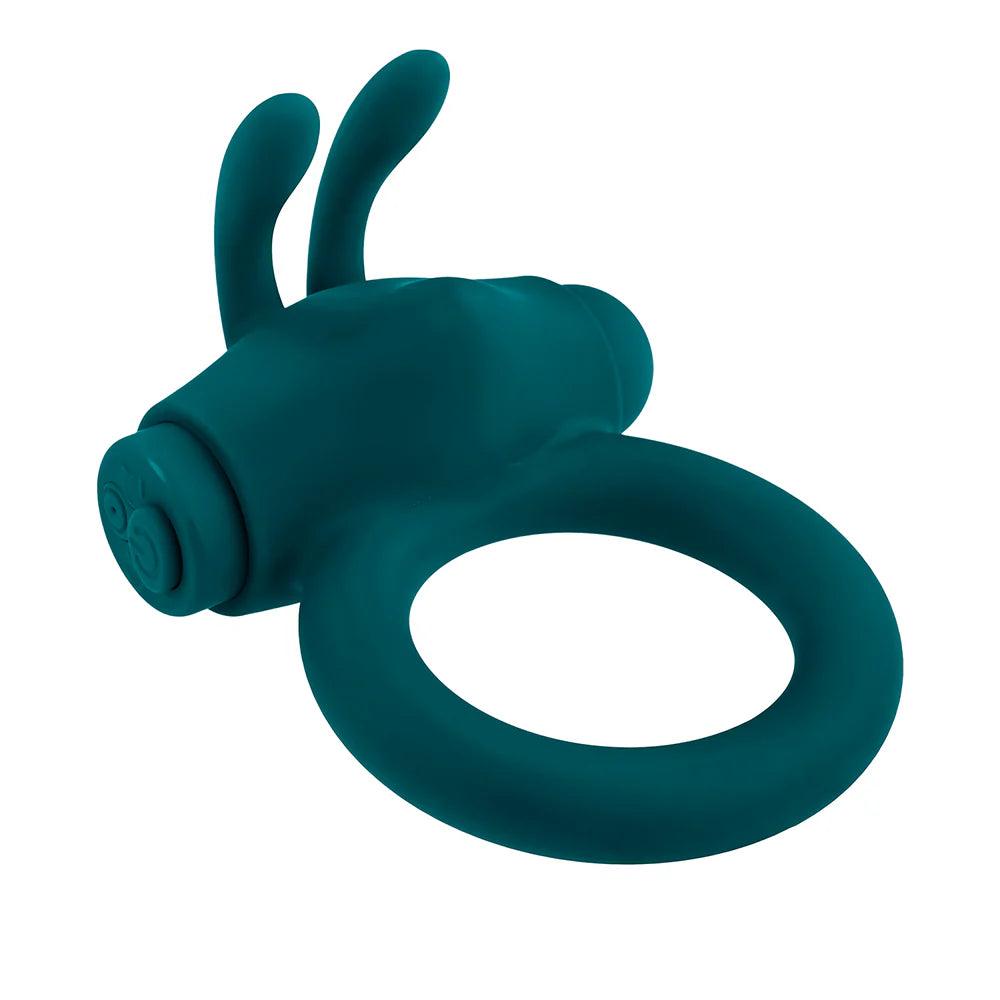 Playboy Bunny Buzzer Rechargeable Vibrating Silicone Cockring with Stimulator - Buy At Luxury Toy X - Free 3-Day Shipping