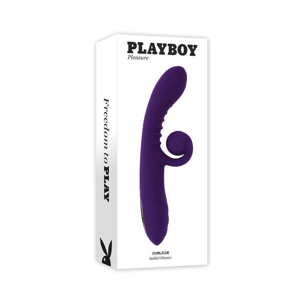Playboy Curlicue Rechargeable Dual Stim Vibrator Silicone - Buy At Luxury Toy X - Free 3-Day Shipping