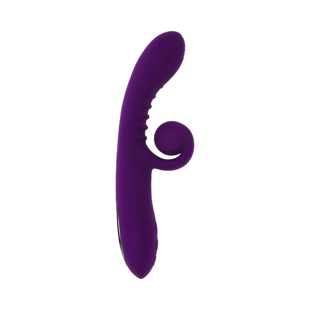Playboy Curlicue Rechargeable Dual Stim Vibrator Silicone - Buy At Luxury Toy X - Free 3-Day Shipping