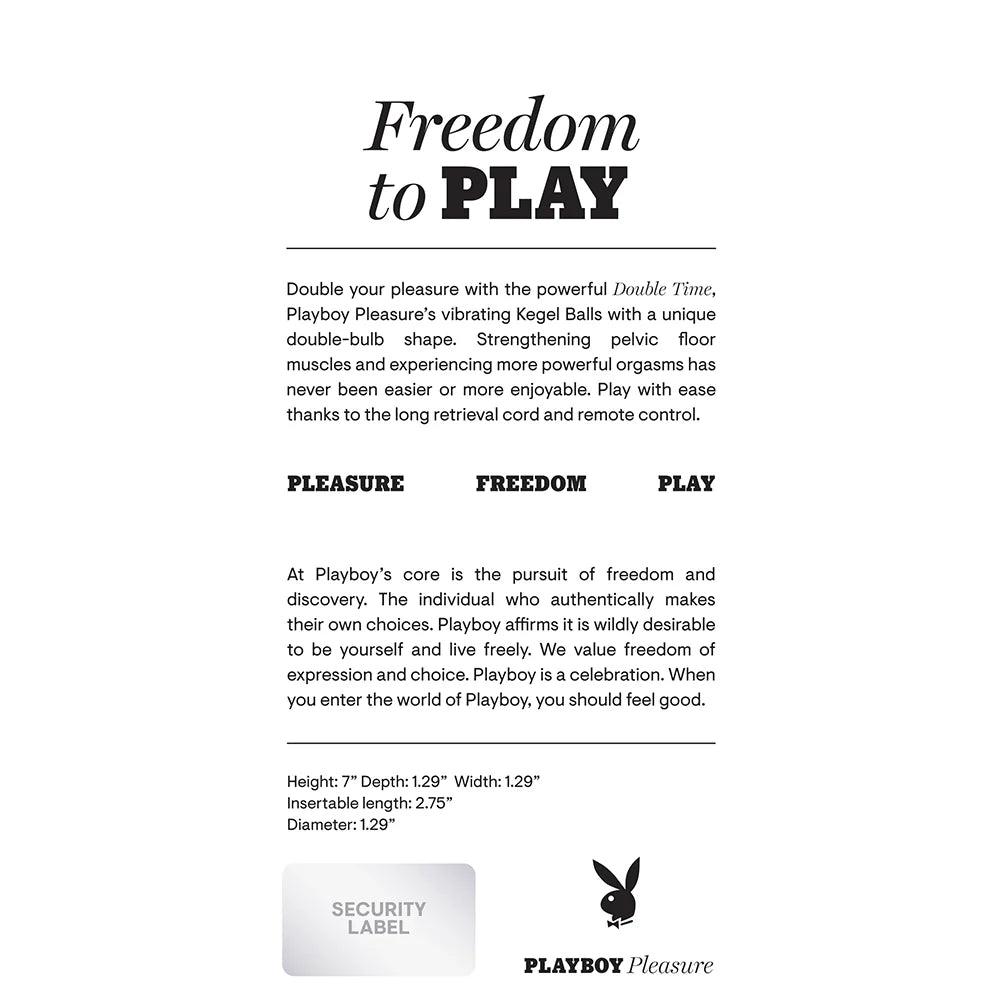 Playboy Double Time Rechargeable Remote Controlled Vibrating Silicone Dual Kegel Balls - Buy At Luxury Toy X - Free 3-Day Shipping