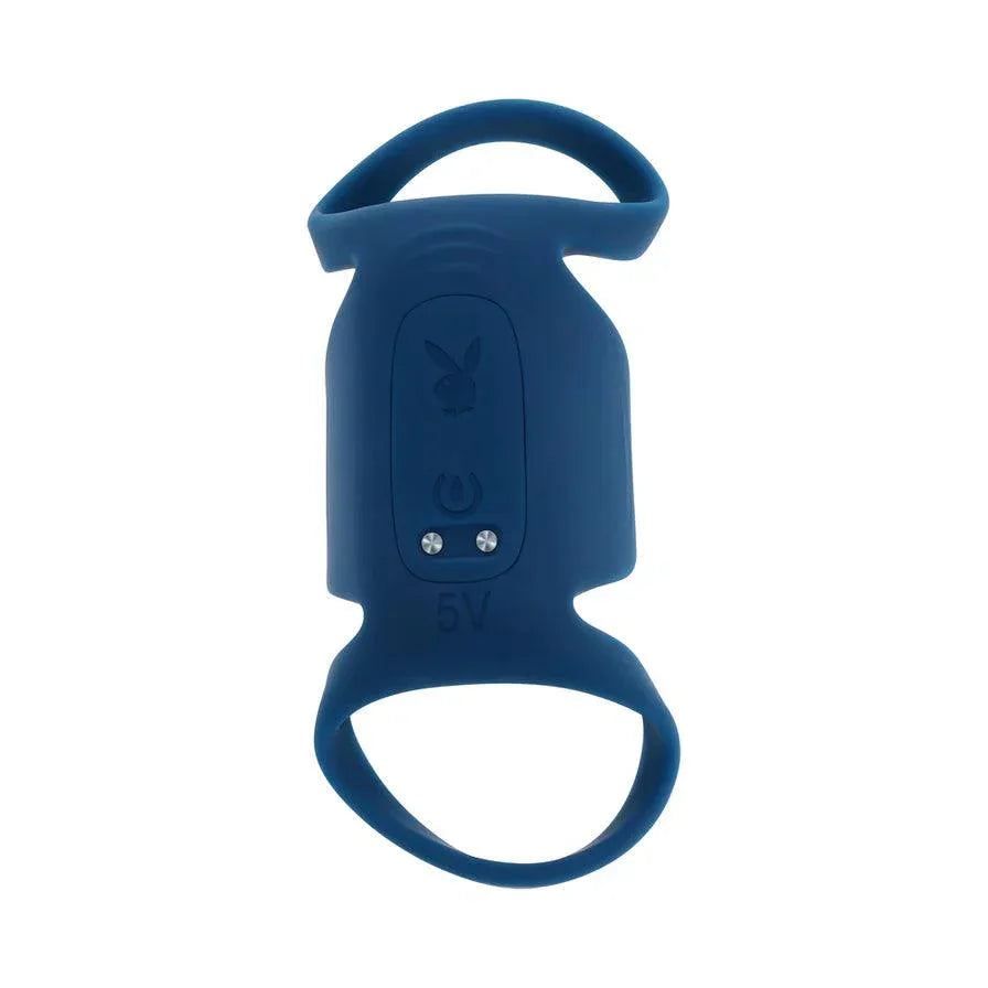 Playboy Jet Pack Rechargeable Silicone Vibrating Double Cock Ring - Buy At Luxury Toy X - Free 3-Day Shipping