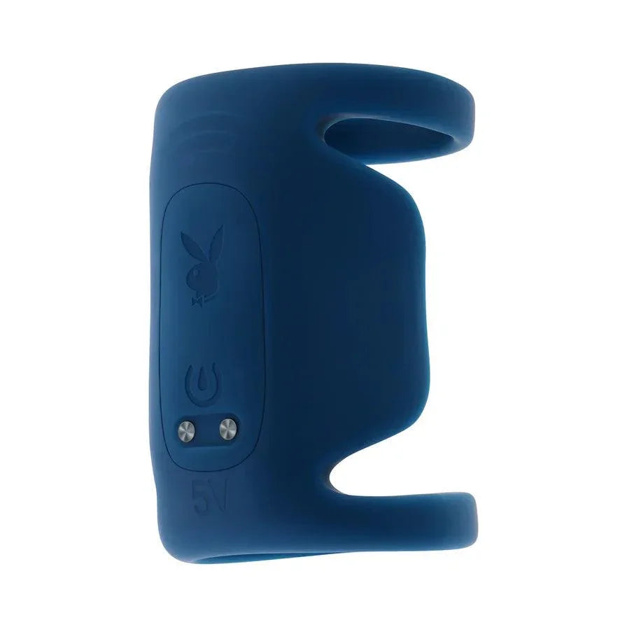 Playboy Jet Pack Rechargeable Silicone Vibrating Double Cock Ring - Buy At Luxury Toy X - Free 3-Day Shipping