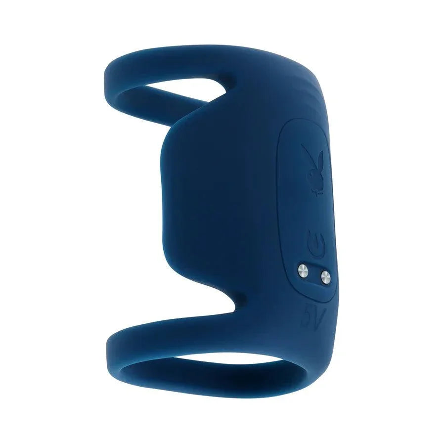 Playboy Jet Pack Rechargeable Silicone Vibrating Double Cock Ring - Buy At Luxury Toy X - Free 3-Day Shipping