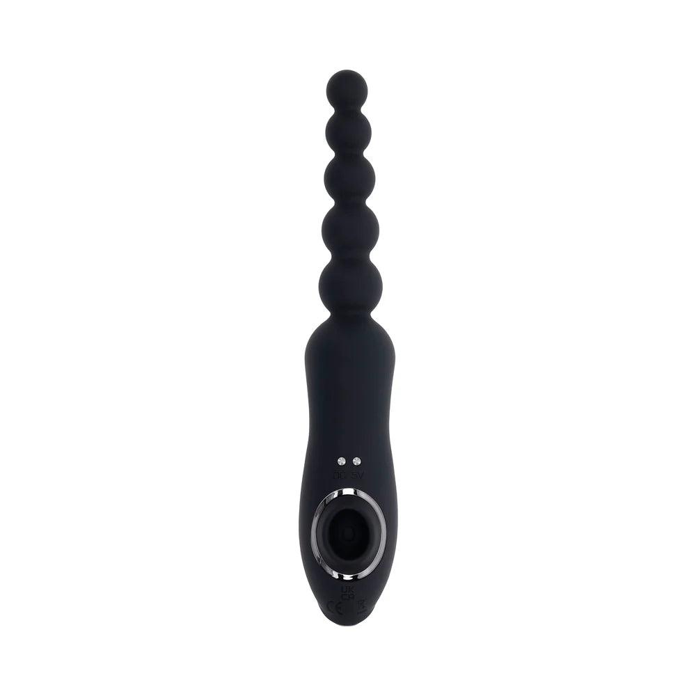 Playboy Let It Bead Rechargeable Flexible Dual-Ended Anal Vibe with Suction - Buy At Luxury Toy X - Free 3-Day Shipping