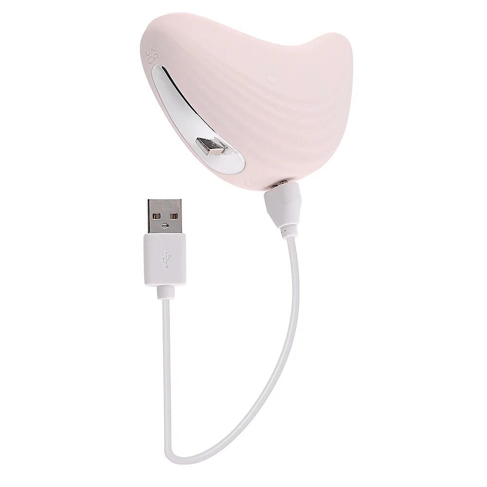 Playboy Palm Rechargeable Silicone Tapping Vibrator Solo - Buy At Luxury Toy X - Free 3-Day Shipping