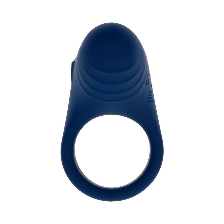 Playboy Pleasure Point Rechargeable Cockring Silicone Navy Blue - Buy At Luxury Toy X - Free 3-Day Shipping