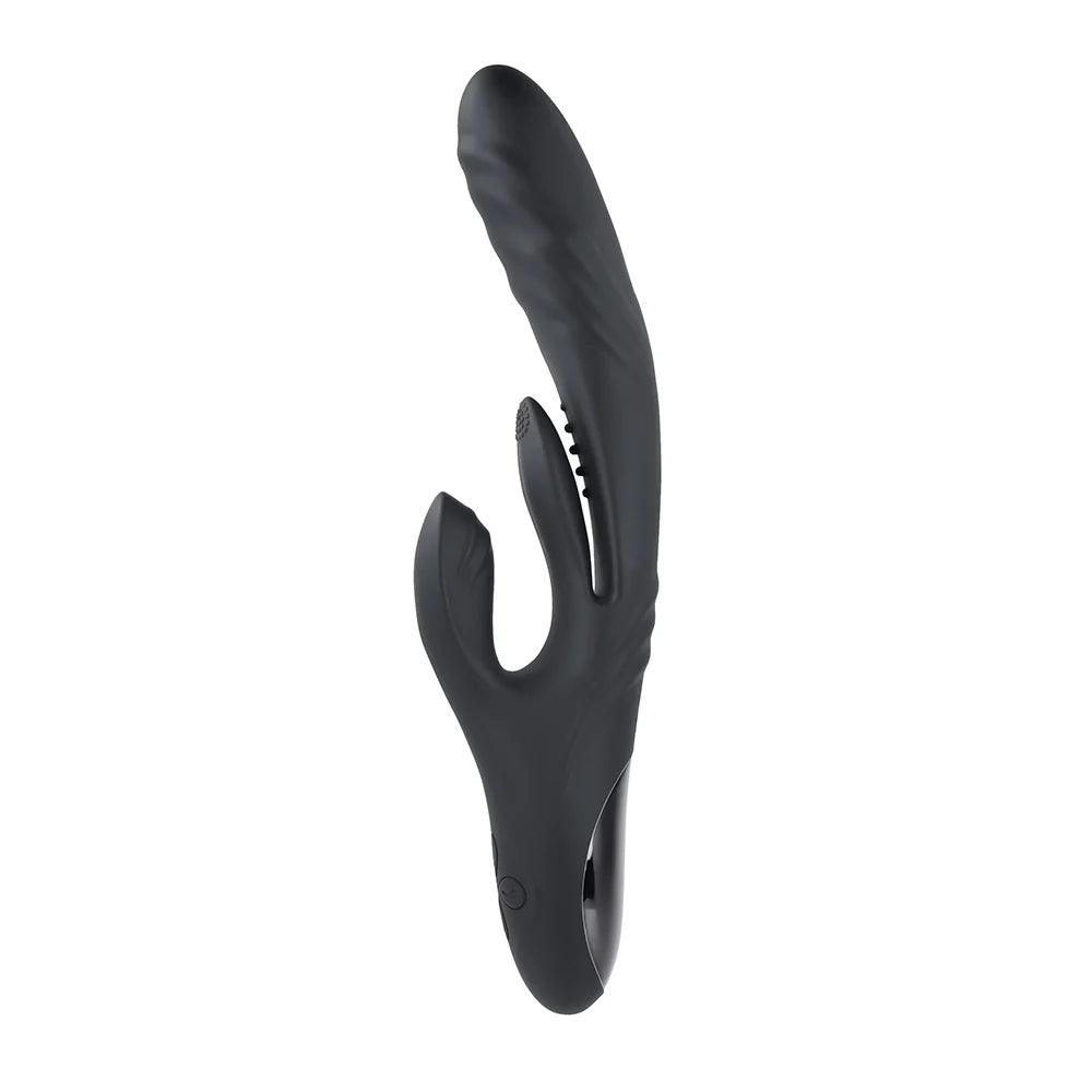 Playboy Rapid Rabbit Rechargeable Silicone Dual Stimulation Vibrator - Buy At Luxury Toy X - Free 3-Day Shipping