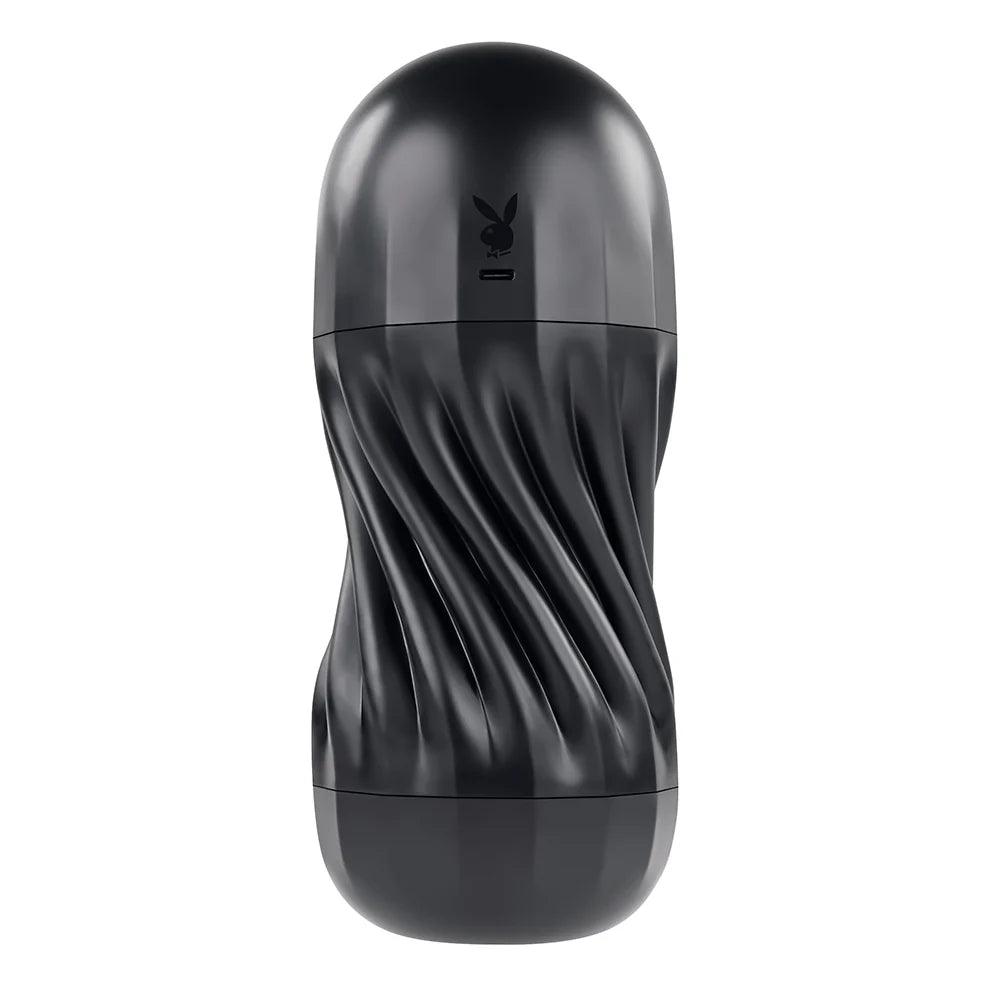 Playboy Solo Rechargeable Sucking Vibrating Masturbator - Buy At Luxury Toy X - Free 3-Day Shipping