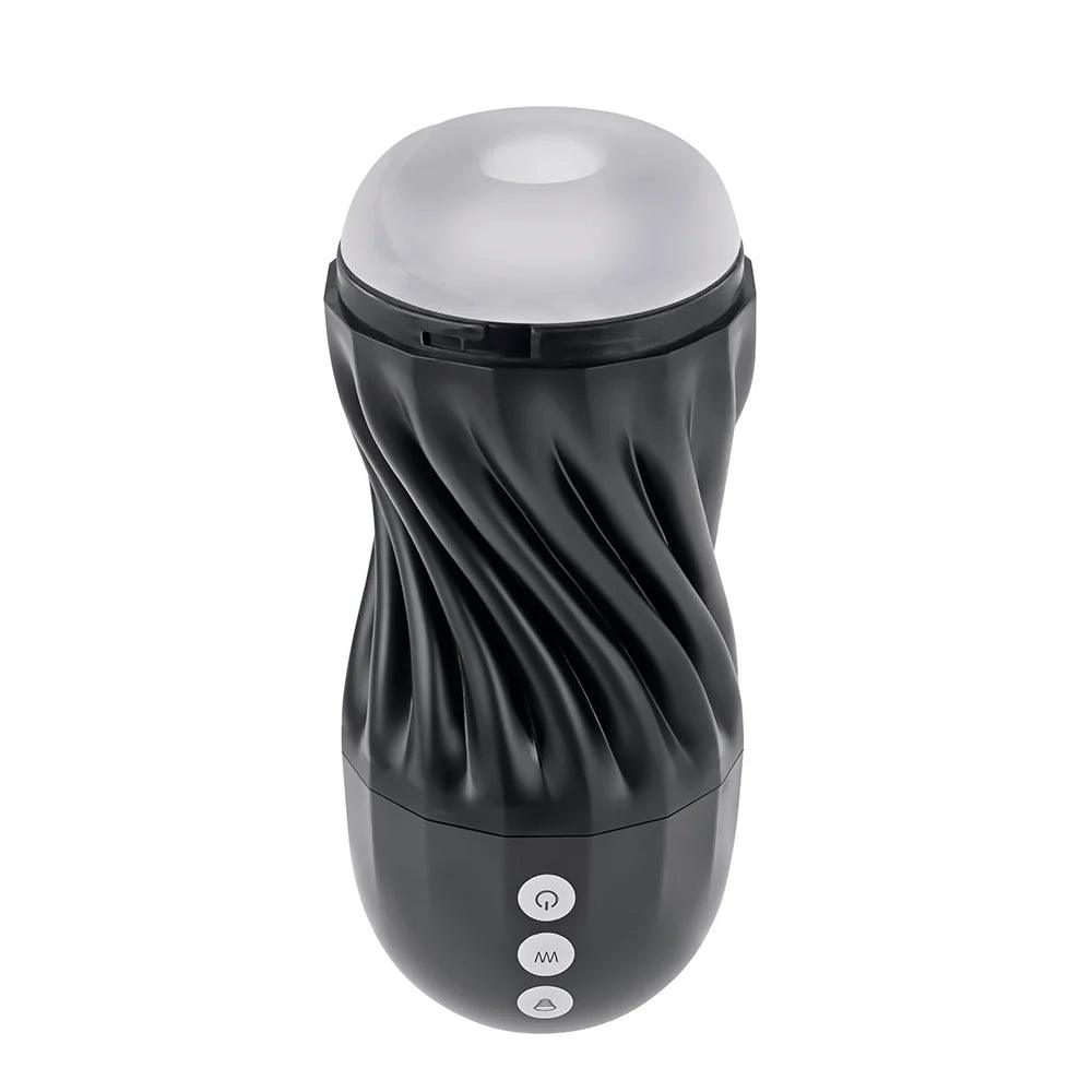 Playboy Solo Rechargeable Sucking Vibrating Masturbator - Buy At Luxury Toy X - Free 3-Day Shipping