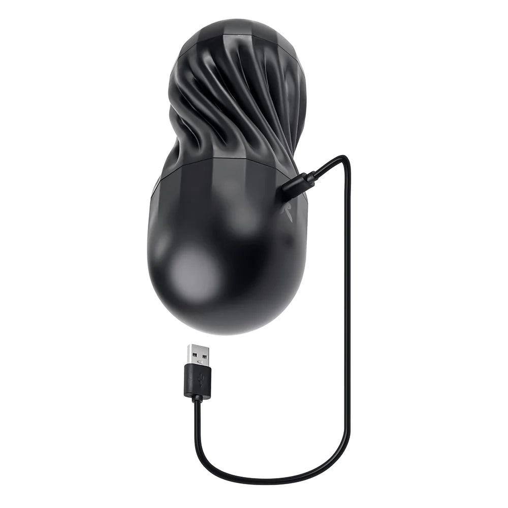 Playboy Solo Rechargeable Sucking Vibrating Masturbator - Buy At Luxury Toy X - Free 3-Day Shipping