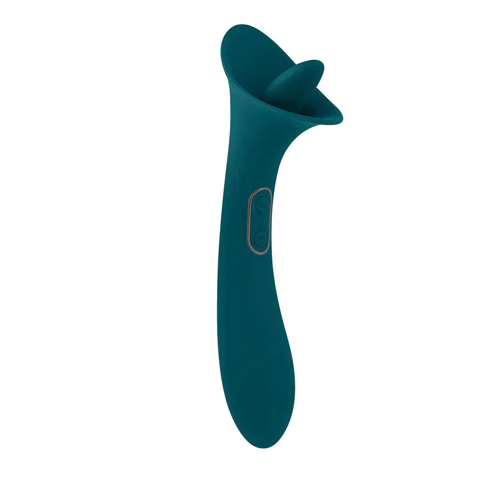 Playboy True Indulgence Rechargeable Dual Ended Silicone Flicking Vibrator - Buy At Luxury Toy X - Free 3-Day Shipping