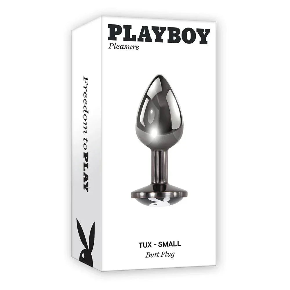 Playboy Tux Metal Anal Plug Hematite Playboy Tux Metal Anal Plug Hematite