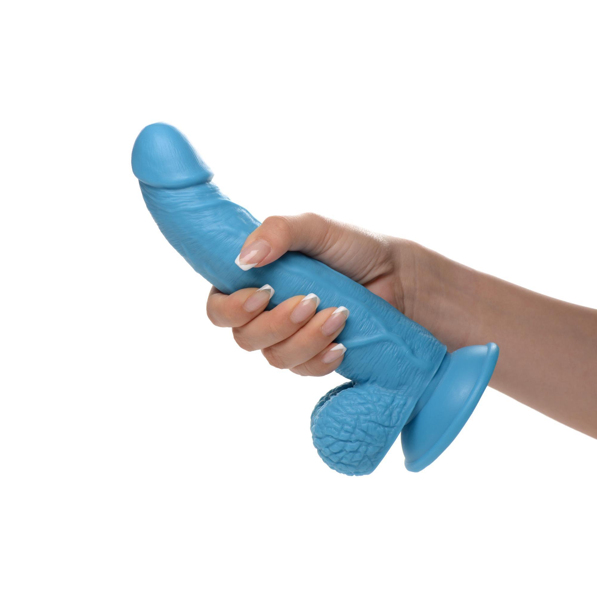 Pop Peckers 7.5" Dildo with Balls - Buy At Luxury Toy X - Free 3-Day Shipping
