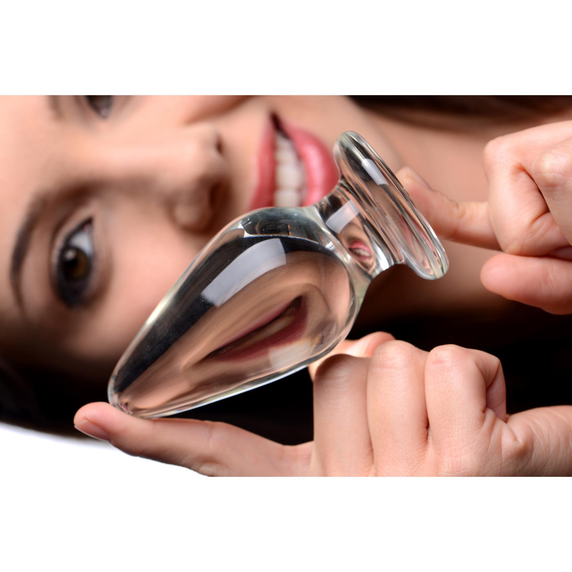 Prisms Erotic Glass Ember Weighted Tapered Anal Plug - Buy At Luxury Toy X - Free 3-Day Shipping