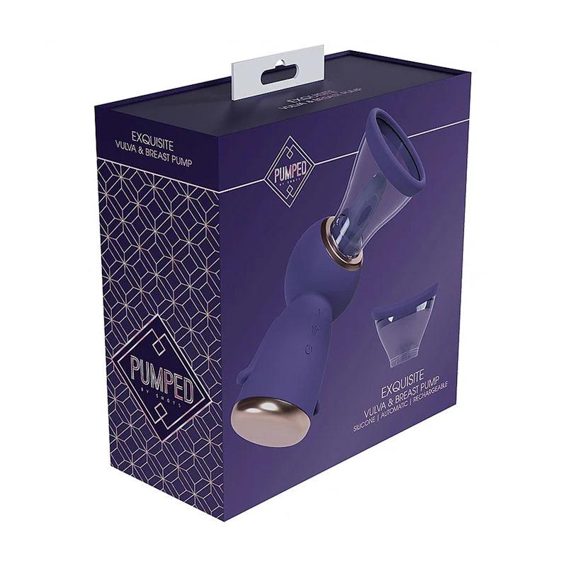 Pumped Exquisite Automatic 13 Speed Silicone Rechargeable Vulva and Breast Pump - Buy At Luxury Toy X - Free 3-Day Shipping