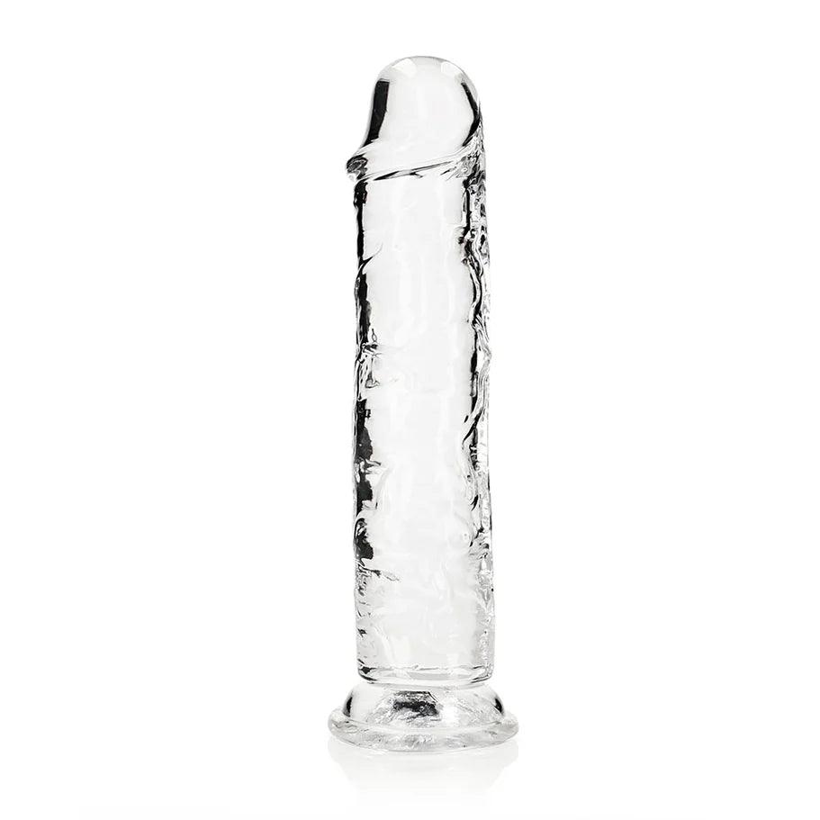 RealRock Crystal Clear Straight 10 in. Dildo Without Balls - Buy At Luxury Toy X - Free 3-Day Shipping
