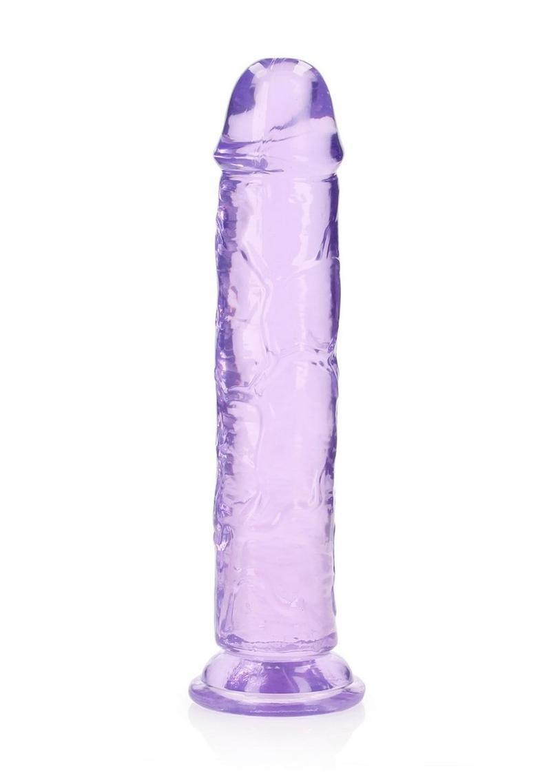RealRock Crystal Clear Straight 10 in. Dildo Without Balls - Buy At Luxury Toy X - Free 3-Day Shipping