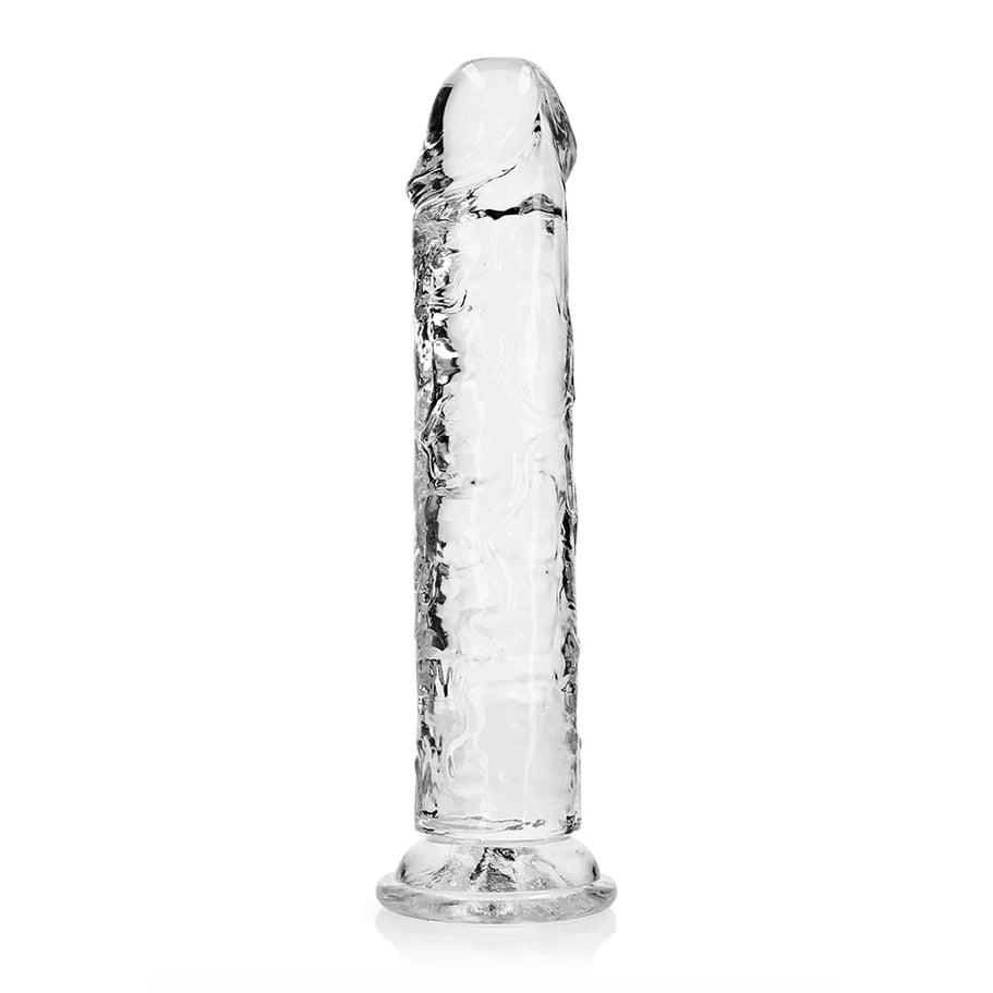 RealRock Crystal Clear Straight 10 in. Dildo Without Balls - Buy At Luxury Toy X - Free 3-Day Shipping