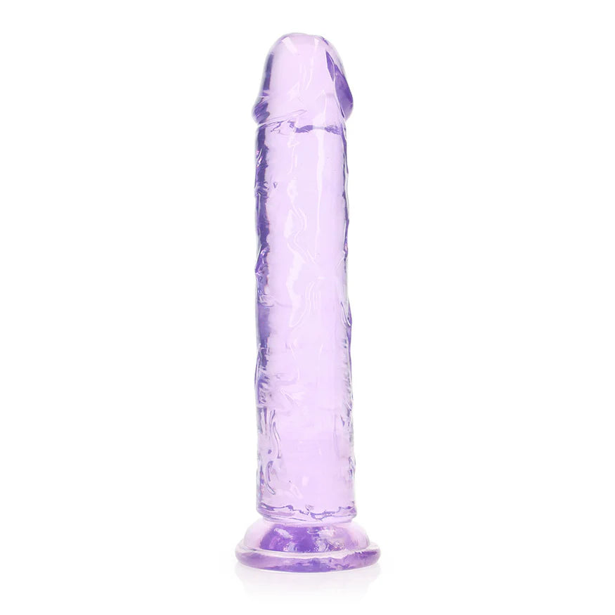 RealRock Crystal Clear Straight No Balls Dildo 9" - Buy At Luxury Toy X - Free 3-Day Shipping