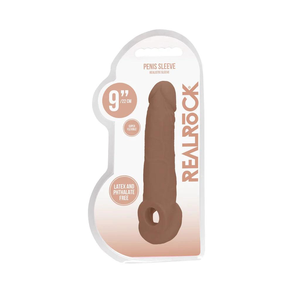 RealRock Realistic 9 in. Penis Sleeve Extender Sling - Buy At Luxury Toy X - Free 3-Day Shipping
